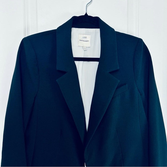 Favorite Daughter Kelly Blazer Black Ivory Trim Tuxedo Style Two Tone Jacket S - Picture 4 of 14